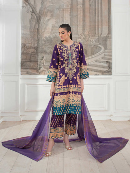 3 Piece Lawn Suit-Embroidered (Unstitched)