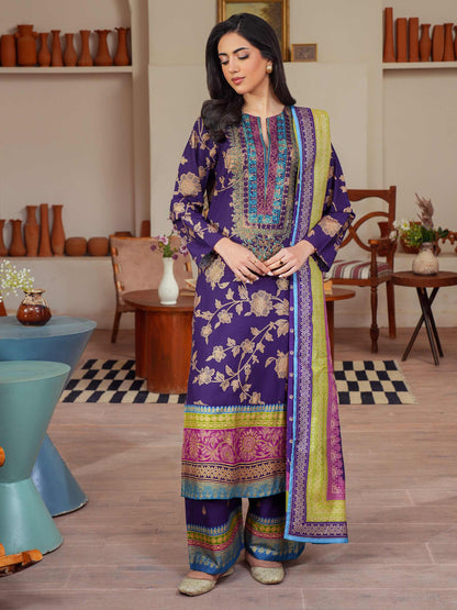 3 Piece Lawn Suit Embroidered (Unstitched)