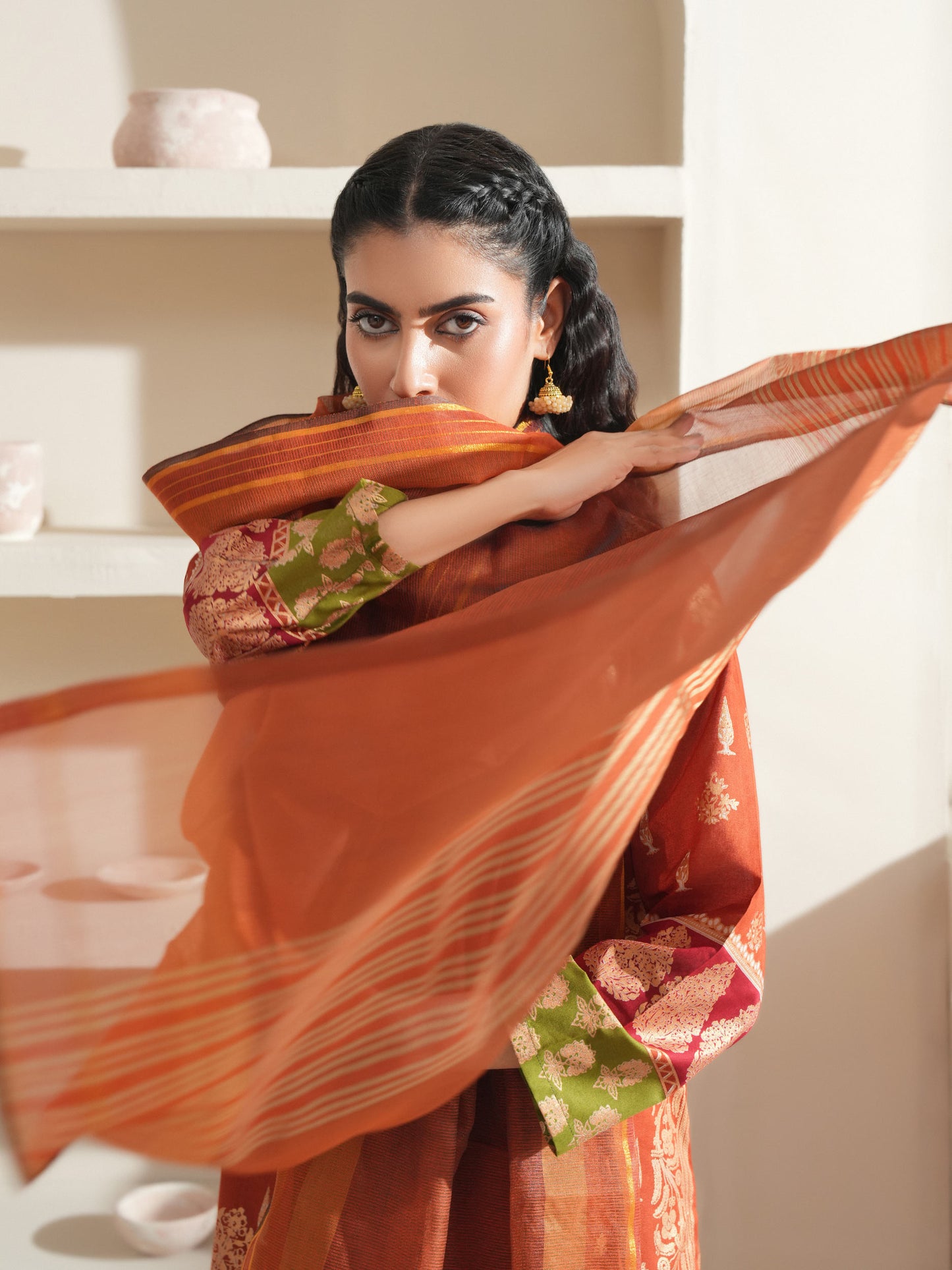 2 Piece Lawn Suit-Paste Print (Unstitched)