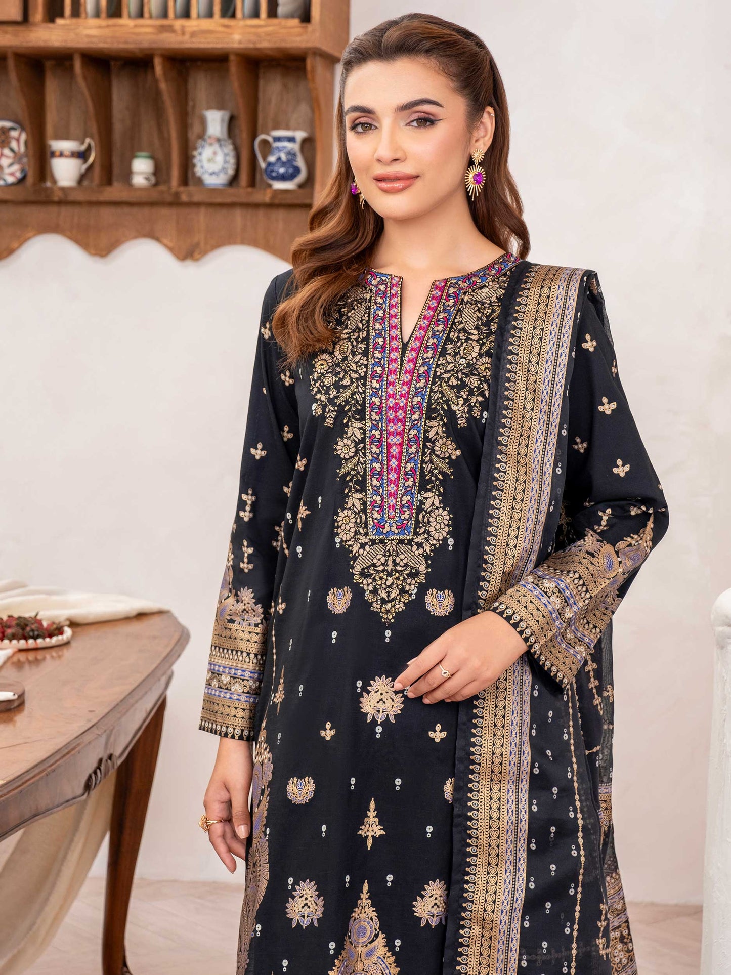 3 Piece Lawn Suit-Embroidered (Unstitched)