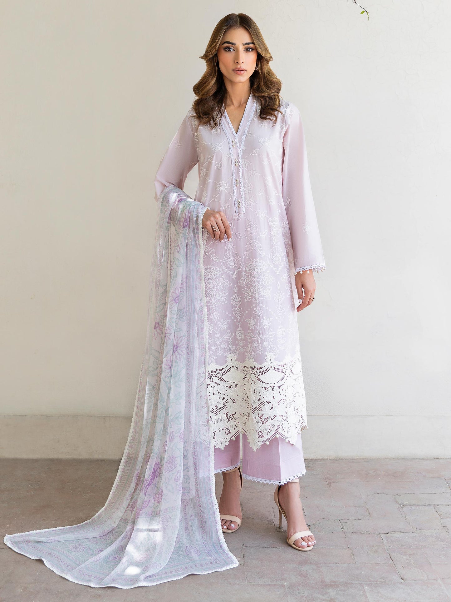 3 Piece Lawn Suit-Embroidered (Unstitched)
