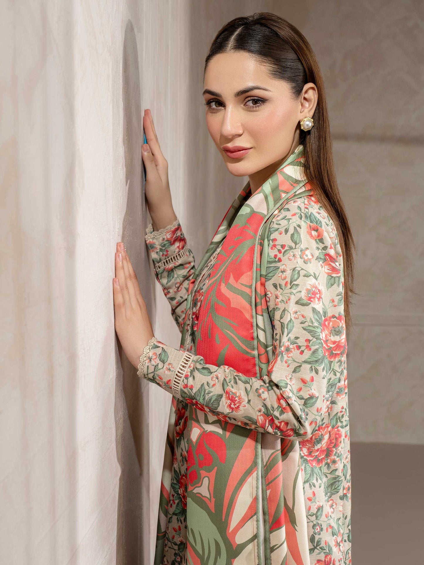 3 Piece Khaddar Suit-Printed (Unstitched)