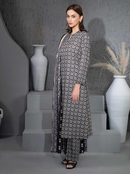 3 Piece Khaddar Suit-Printed (Unstitched)