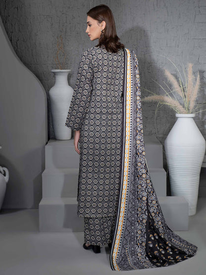 3 Piece Khaddar Suit-Printed (Unstitched)