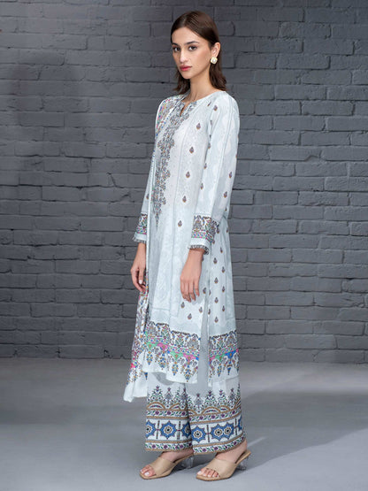 3 Piece Khaddar Suit-Printed (Unstitched)