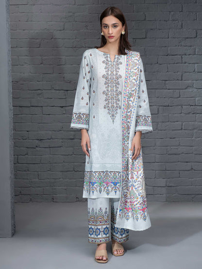3 Piece Khaddar Suit-Printed (Unstitched)