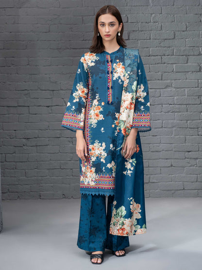 3 Piece Khaddar Suit-Printed (Unstitched)