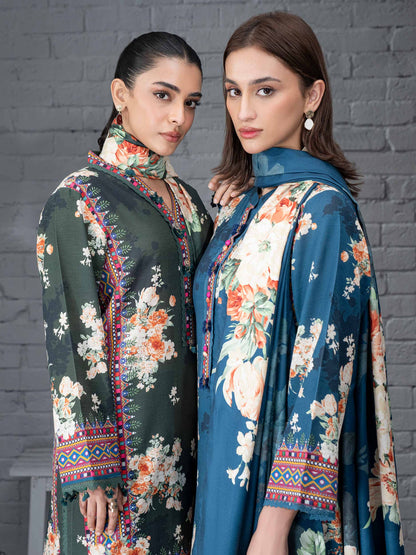 3 Piece Khaddar Suit-Printed (Unstitched)