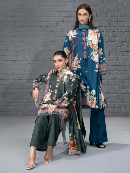 3 Piece Khaddar Suit-Printed (Unstitched)