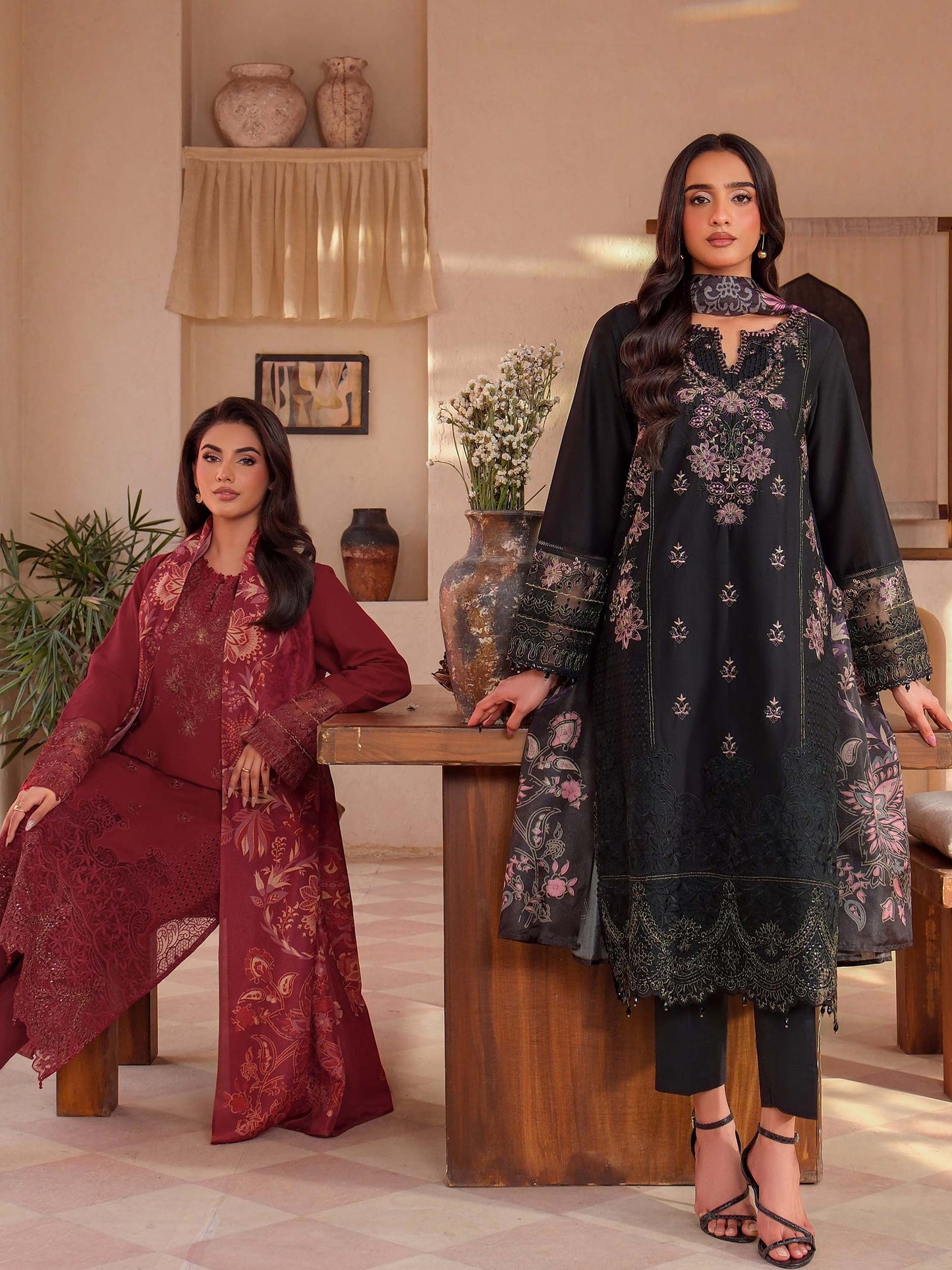 3 Piece Lawn Suit-Embroidered (Unstitched)