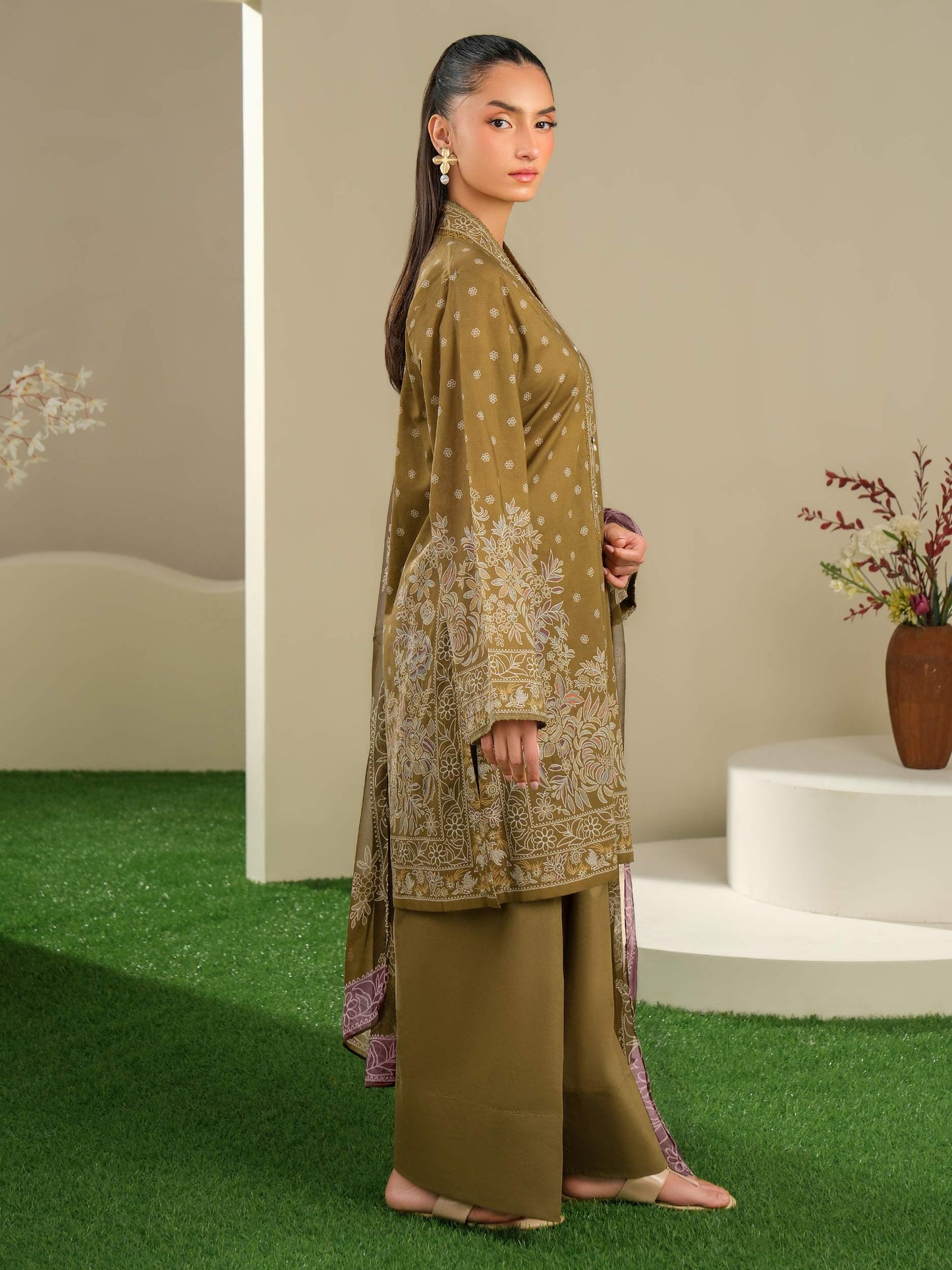 3 Piece Lawn Suit-Printed (Unstitched)