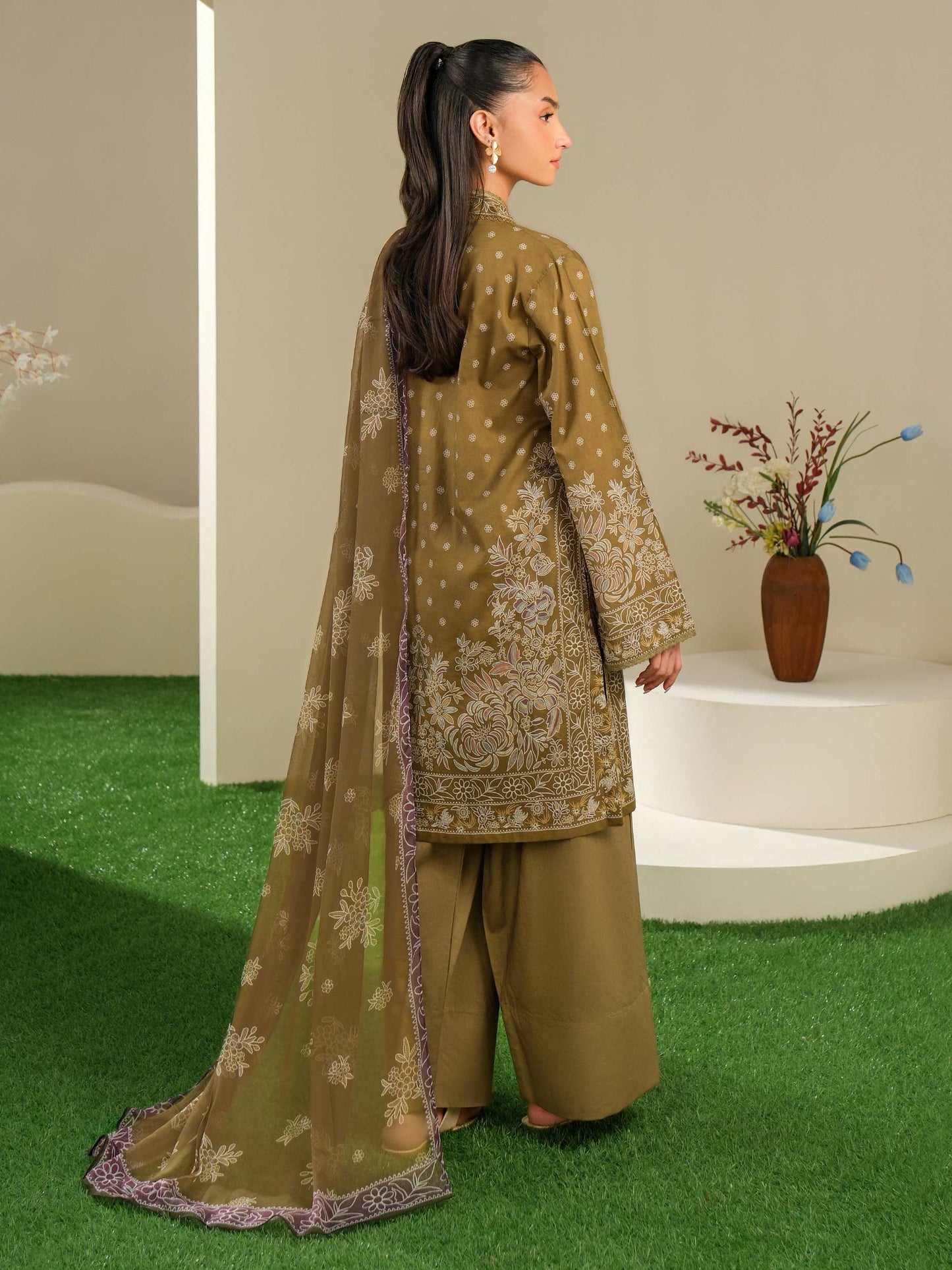 3 Piece Lawn Suit-Printed (Unstitched)