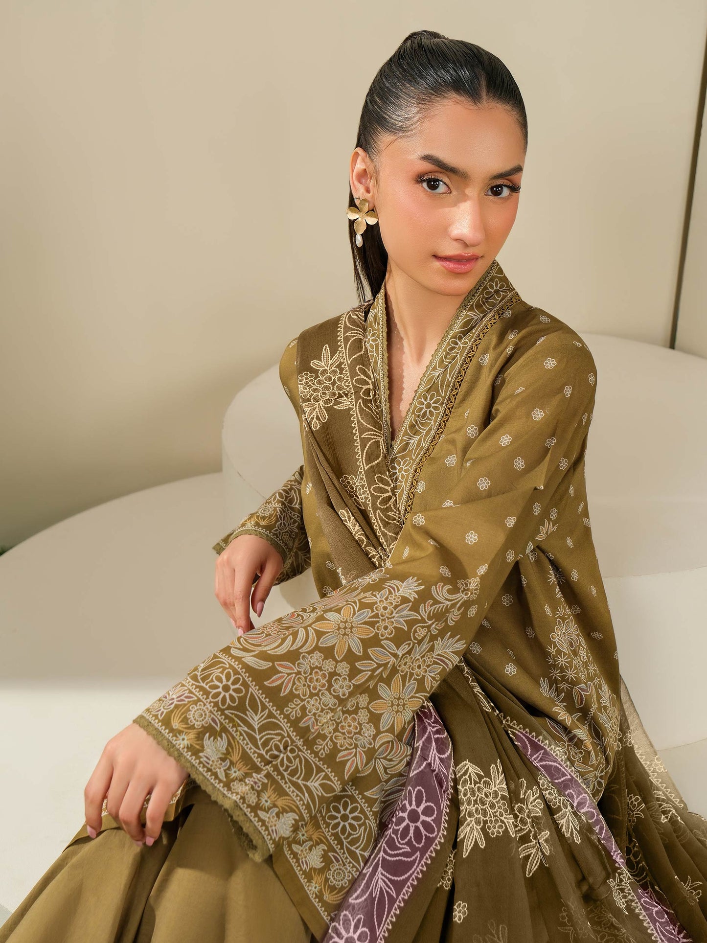 3 Piece Lawn Suit-Printed (Unstitched)