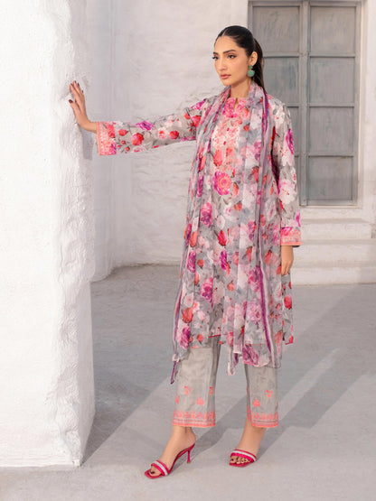 3 Piece Lawn Suit-Embroidered (Unstitched)