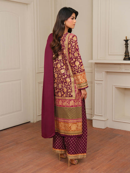 3 Piece Khaddar Suit-Embroidered (Unstitched)