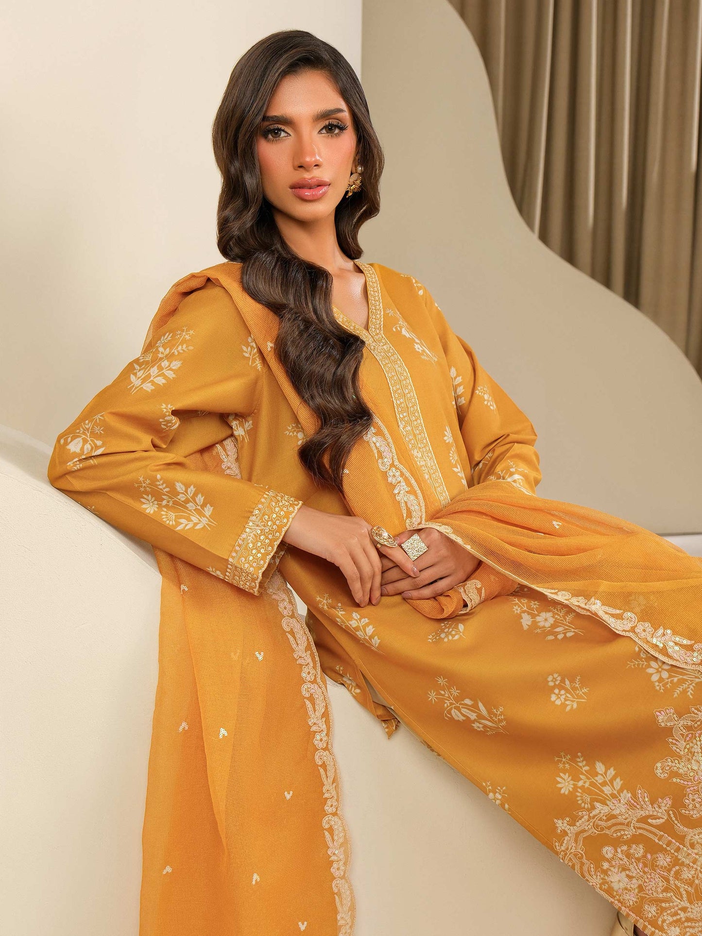3 Piece Lawn Suit-Embroidered (Unstitched)