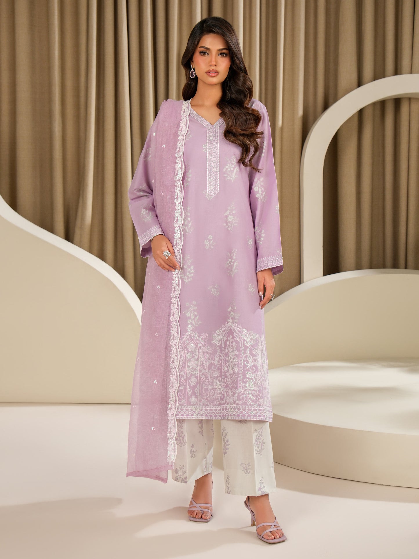 3 Piece Lawn Suit-Embroidered (Unstitched)