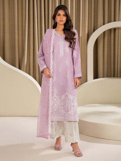 3 Piece Lawn Suit-Embroidered (Unstitched)