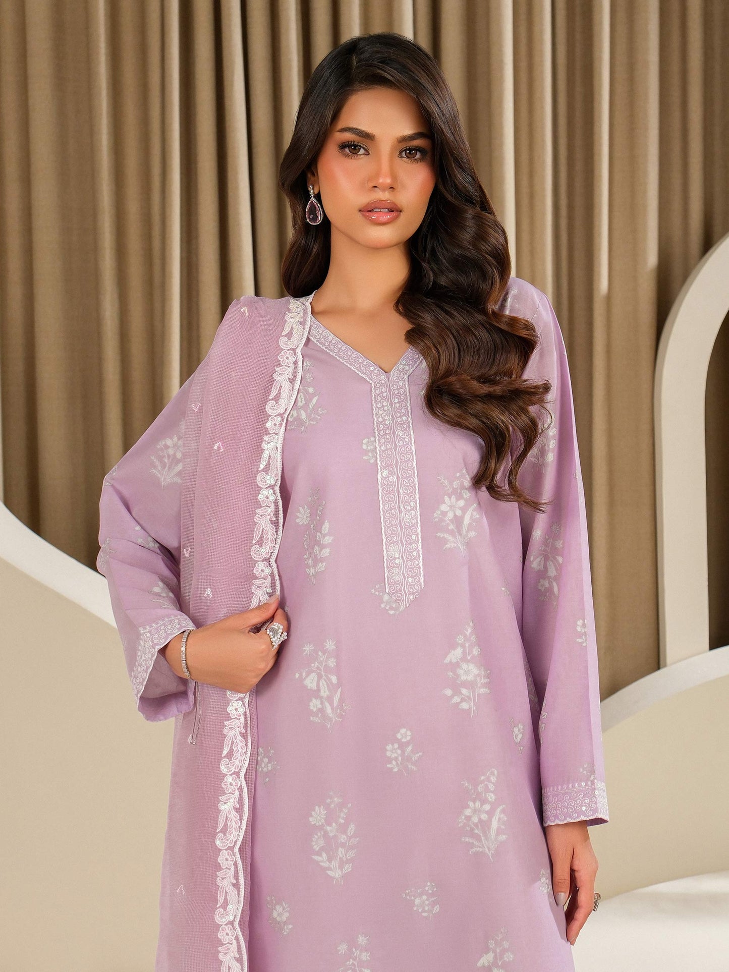 3 Piece Lawn Suit-Embroidered (Unstitched)