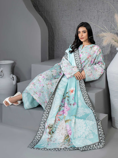 3 Piece Khaddar Suit-Printed (Unstitched)