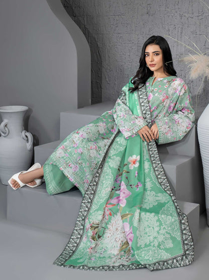 3 Piece Khaddar Suit-Printed (Unstitched)