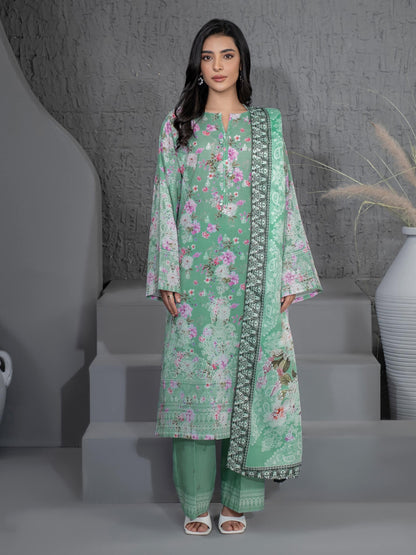 3 Piece Khaddar Suit-Printed (Unstitched)