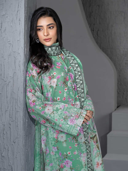 3 Piece Khaddar Suit-Printed (Unstitched)