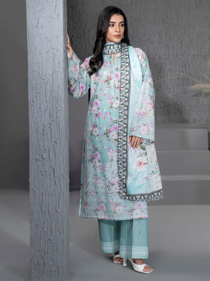 3 Piece Khaddar Suit-Printed (Unstitched)