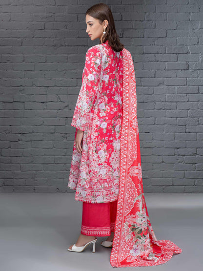 3 Piece Khaddar Suit-Printed (Unstitched)