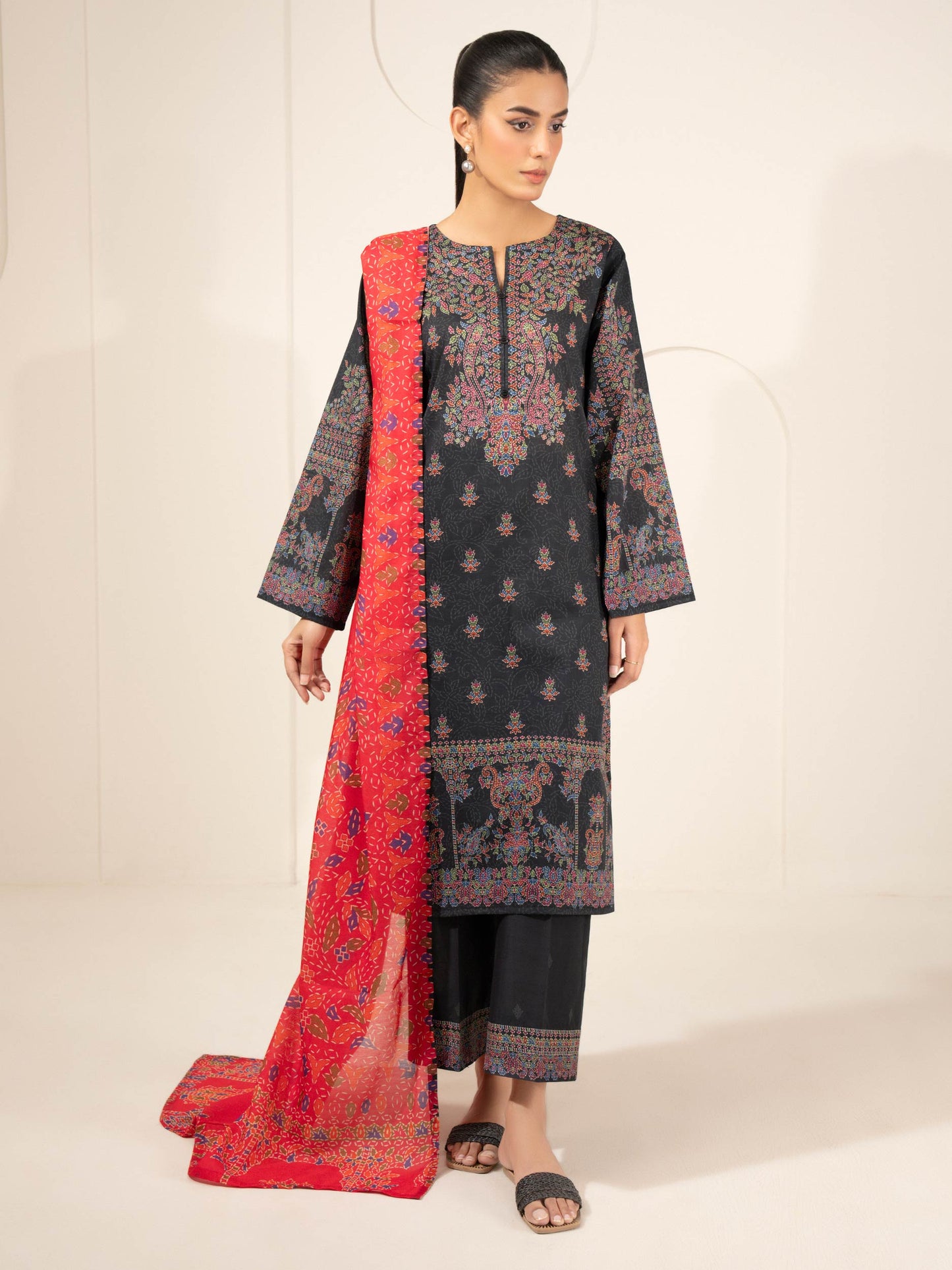3 Piece Lawn Suit-Printed (Unstitched)