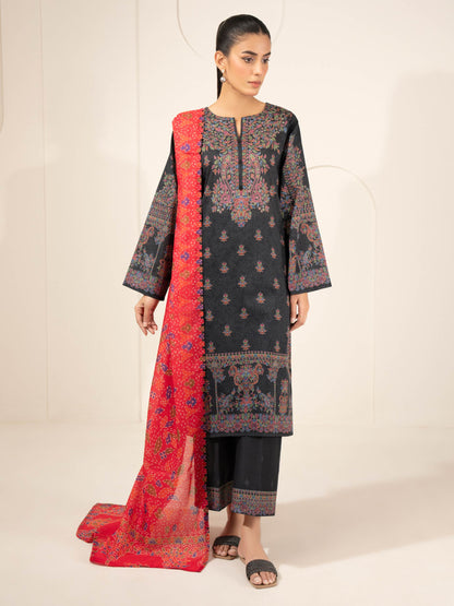 3 Piece Lawn Suit-Printed (Unstitched)