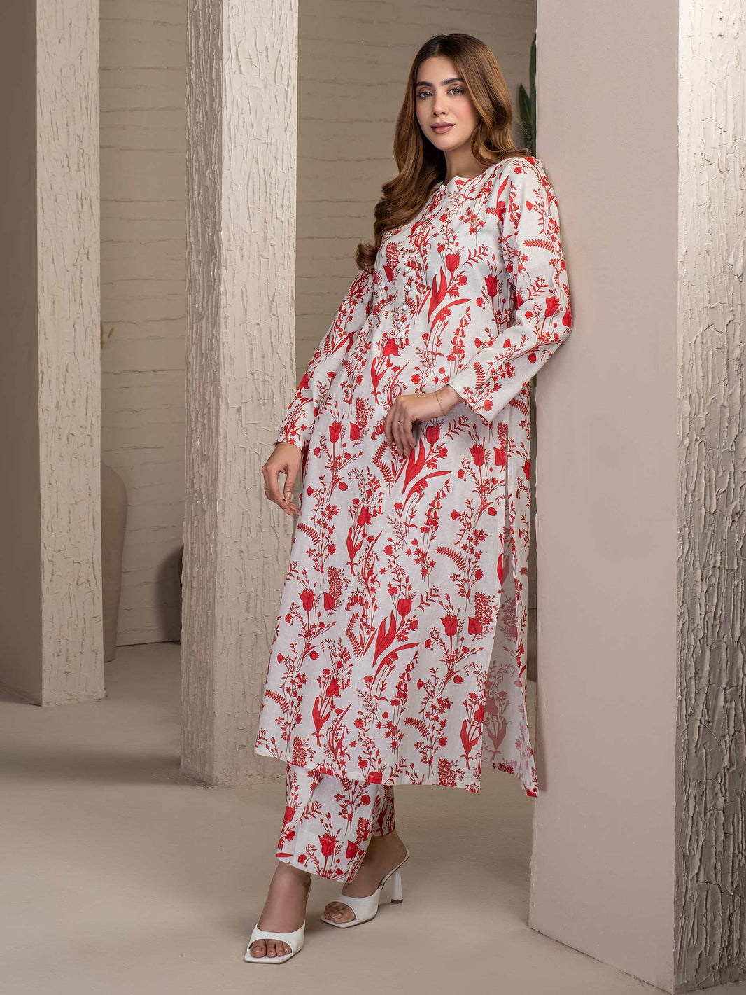 Ladies Unstitched Printed Khadar Suit by Mahees Printed Khaddar Suit