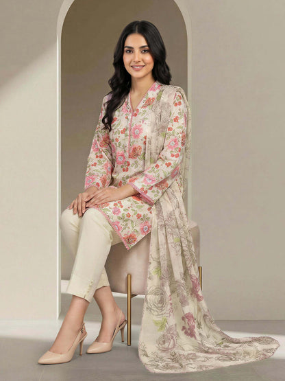 3 Piece Lawn Suit (Unstitched)