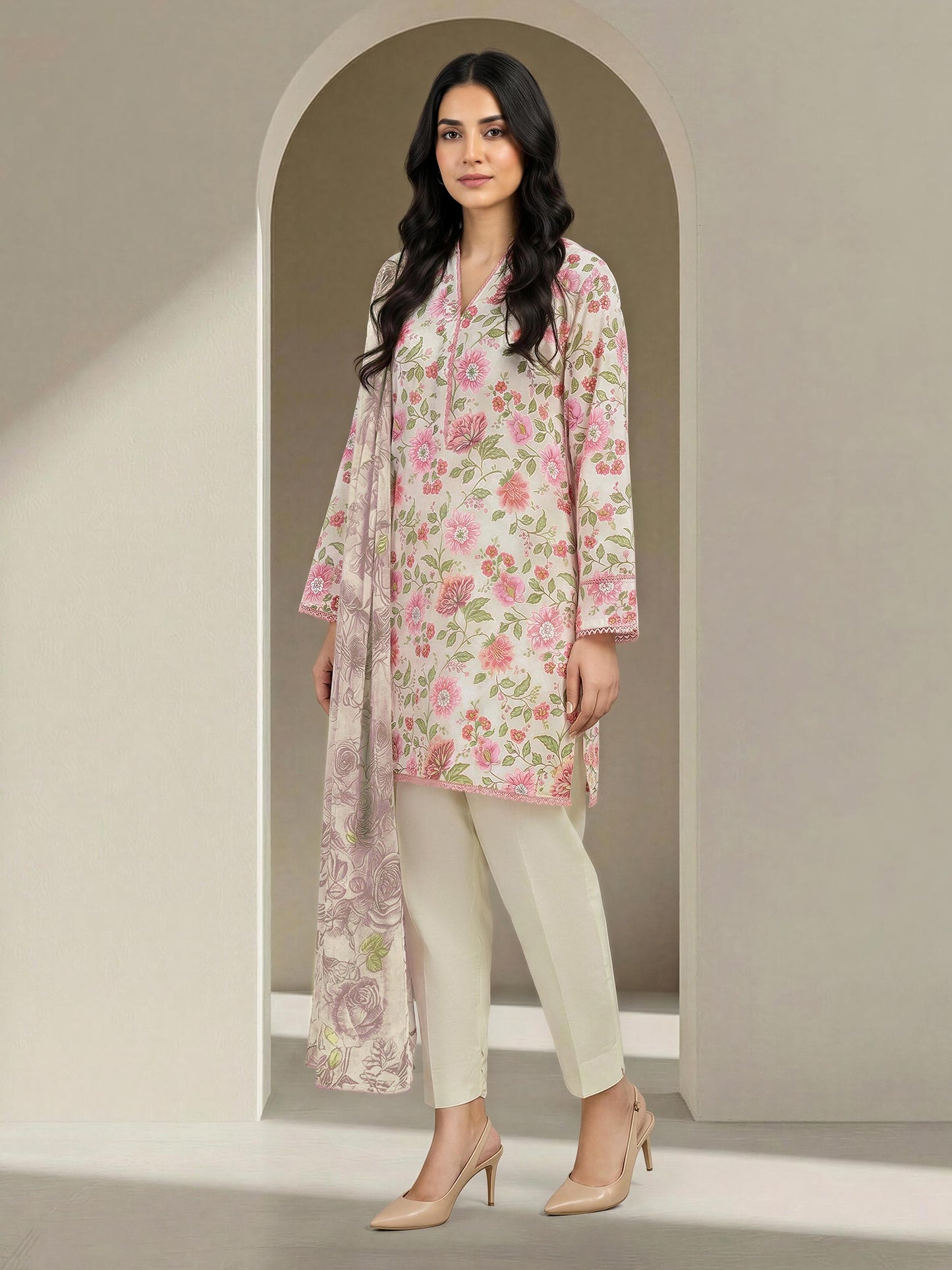 3 Piece Lawn Suit (Unstitched)