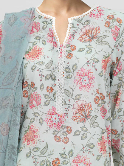 3 Piece Lawn Suit (Unstitched)