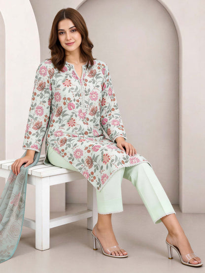 3 Piece Lawn Suit (Unstitched)