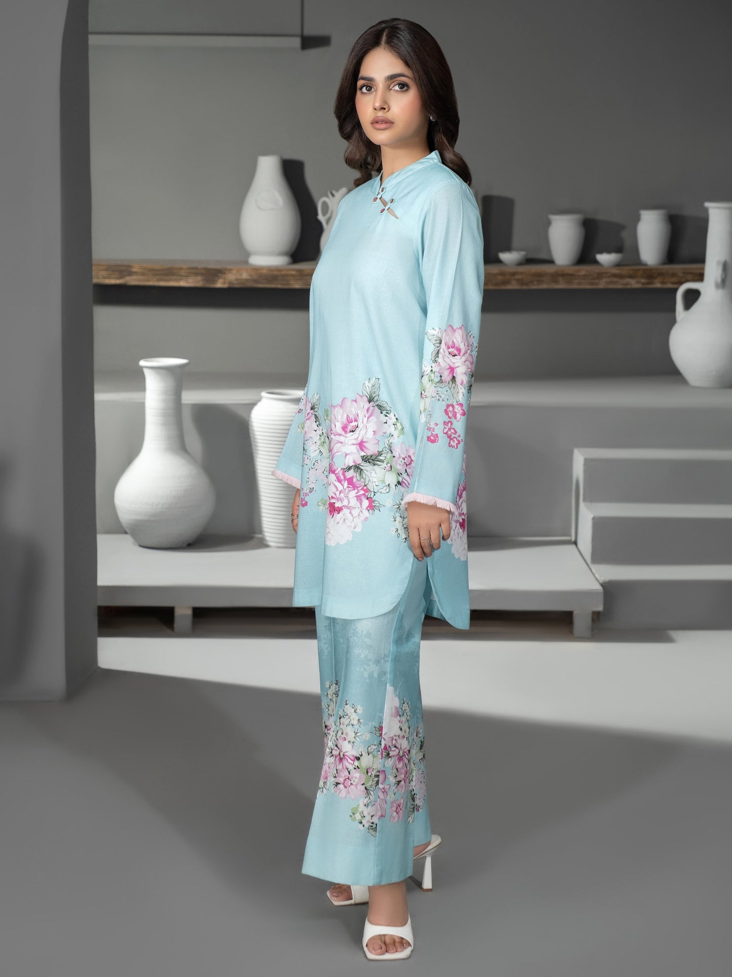 2 Piece Khaddar Suit-Printed (Unstitched)