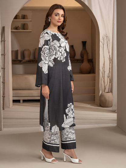 2 Piece Khaddar Suit-Printed (Unstitched)
