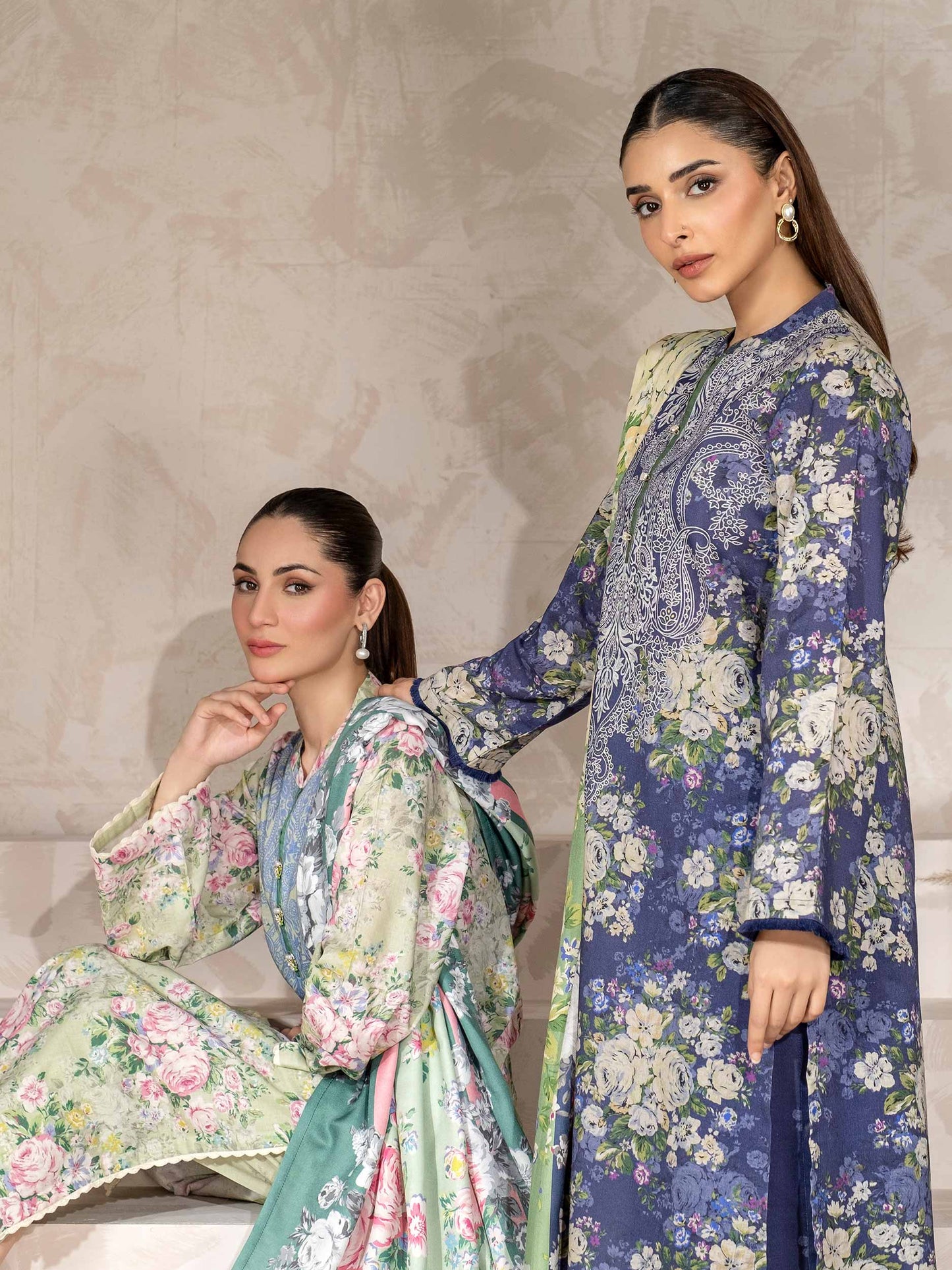 3 Piece Khaddar Suit-Printed (Unstitched)