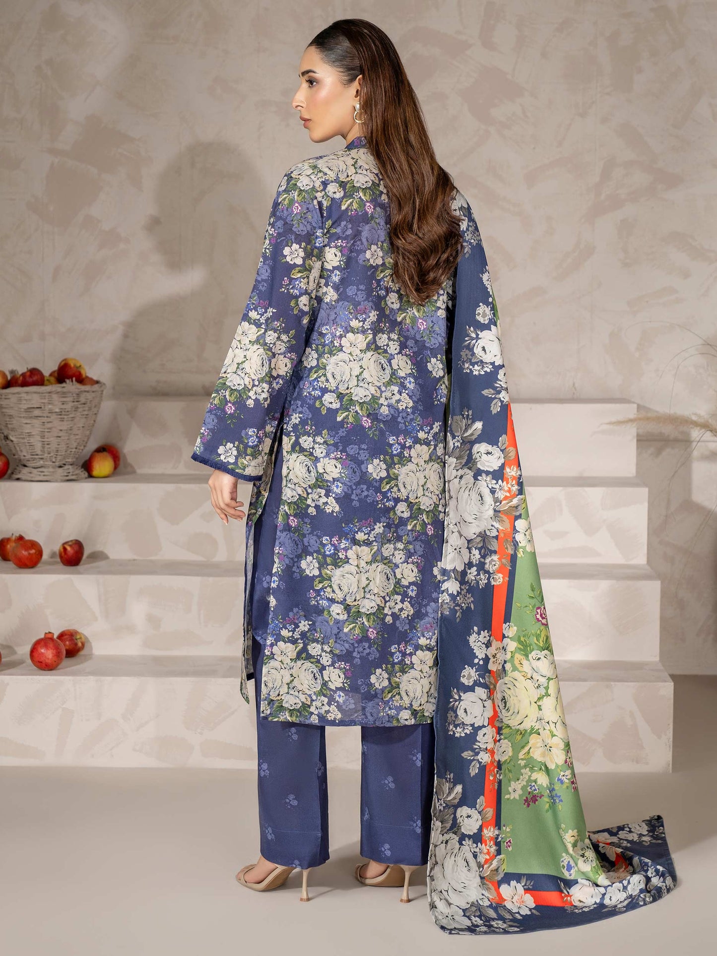 3 Piece Khaddar Suit-Printed (Unstitched)