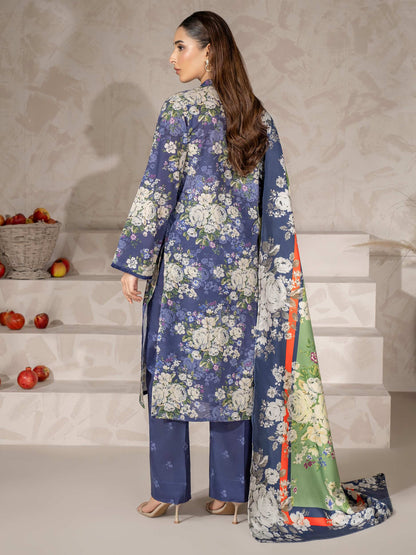 3 Piece Khaddar Suit-Printed (Unstitched)