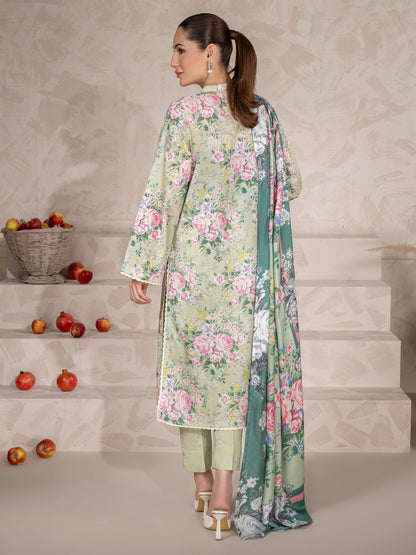 3 Piece Khaddar Suit-Printed (Unstitched)