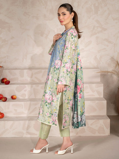 3 Piece Khaddar Suit-Printed (Unstitched)