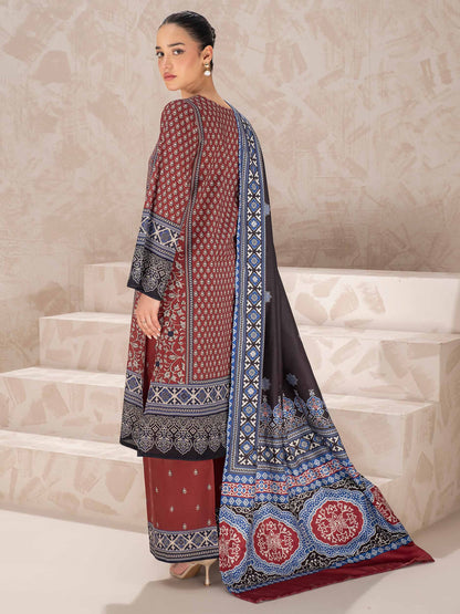 3 Piece Khaddar Suit-Printed (Unstitched)
