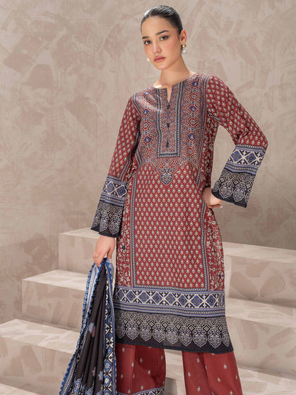 3 Piece Khaddar Suit-Printed (Unstitched)