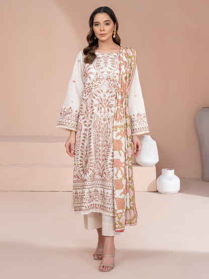 3 Piece Khaddar Suit-Embroidered (Unstitched)