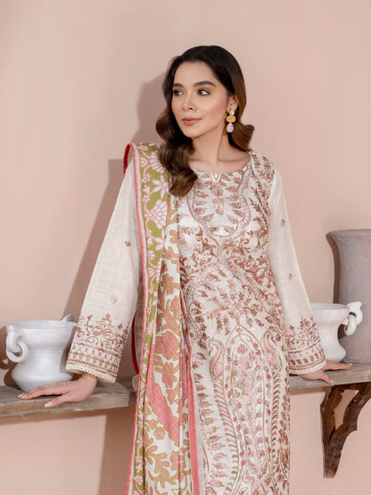 3 Piece Khaddar Suit-Embroidered (Unstitched)