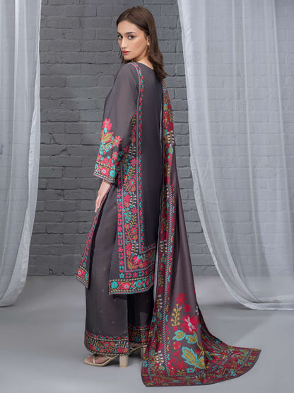 3 Piece Khaddar Suit-Printed (Unstitched)