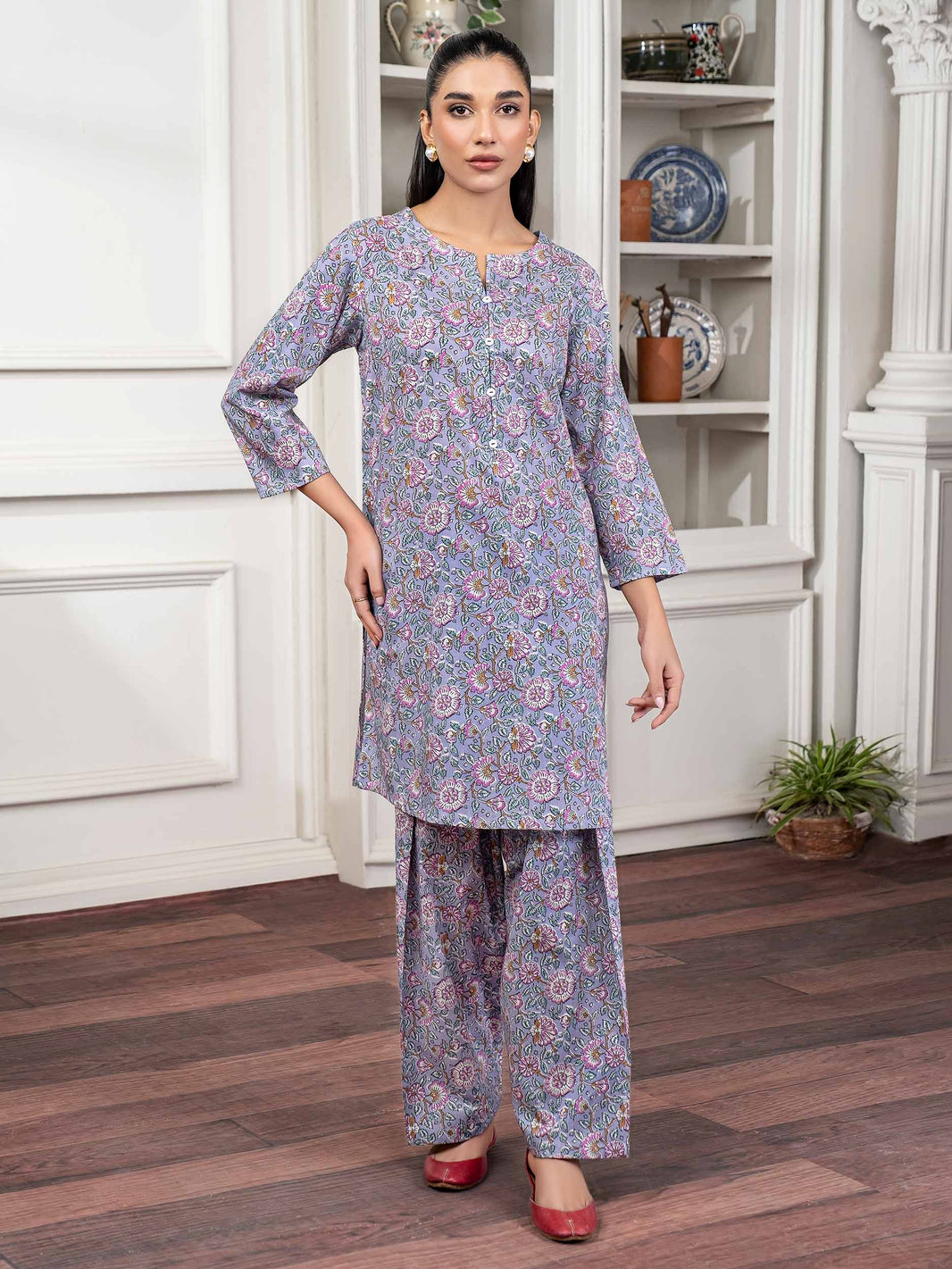 Ladies Unstitched Printed Khadar Suit by Mahees Printed Khaddar Suit main image 1