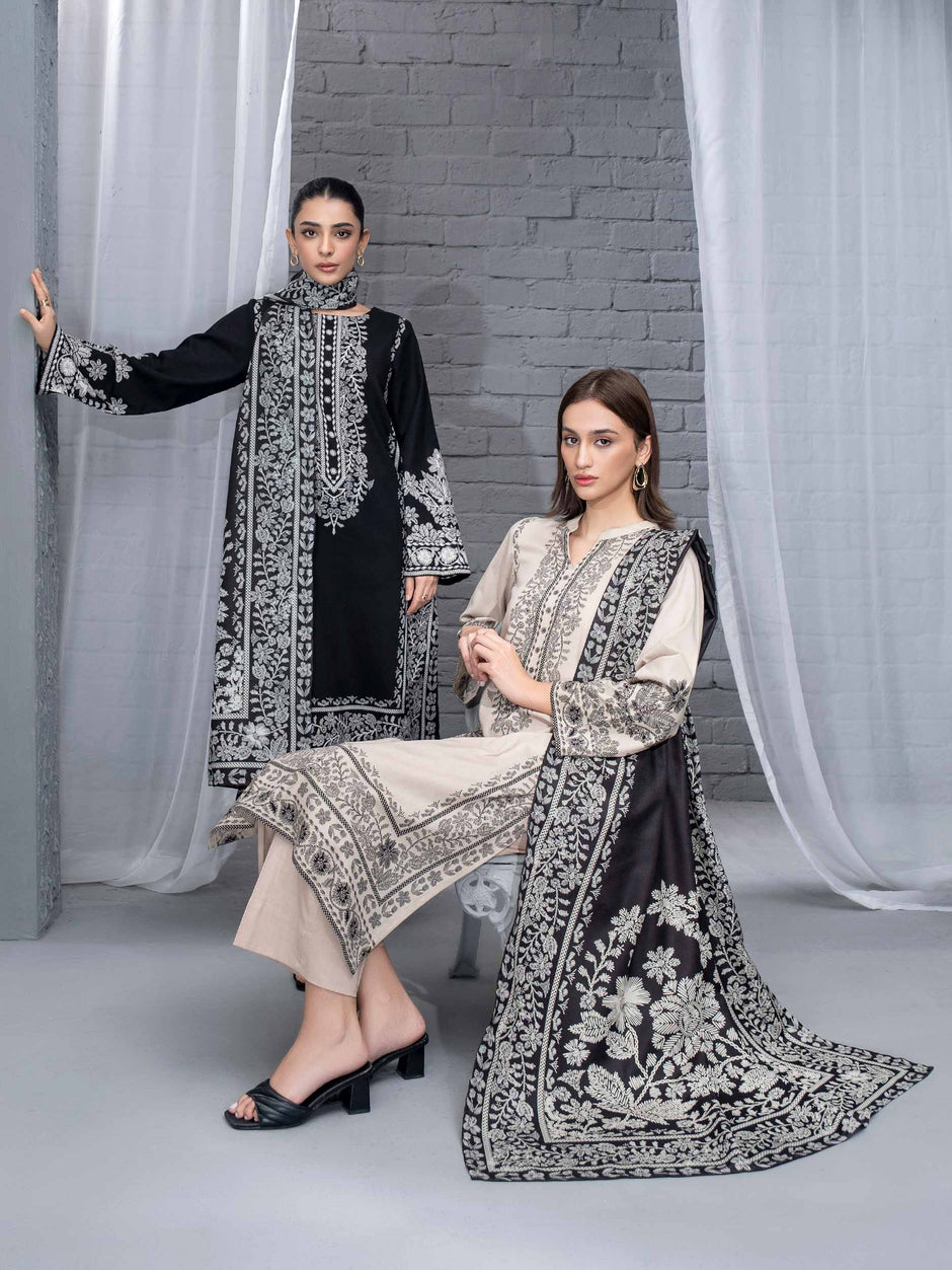 Amna Khadija Printed Cotton Stitched 2 Piece Suit - DPSS-03 - AM26DPSS - Red - Daily Wear Collection main image 1